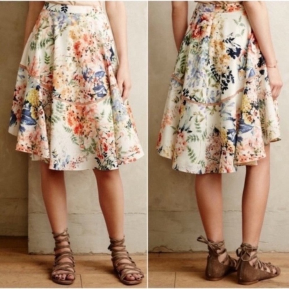 Ranna Gill by Anthropologie Jardin Botanical Skirt - Picture 14 of 14